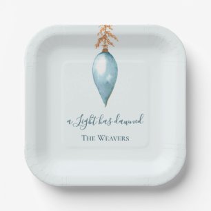 Isaiah 9:2 Custom Watercolor Christliche Weihnacht Pappteller
