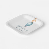 Isaiah 9:2 Elegante Moderne Wasserfarbe Weihnachte Pappteller (Gewinkelt)