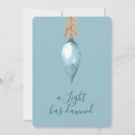 Isaiah 9:2 Elegantes Blue Watercolor Weihnachten