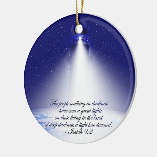 Isaiah 9:2 Weihnachten Keramik Ornament (Links)