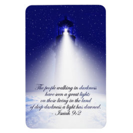 Isaiah 9:2 Weihnachts-Foto Magnet