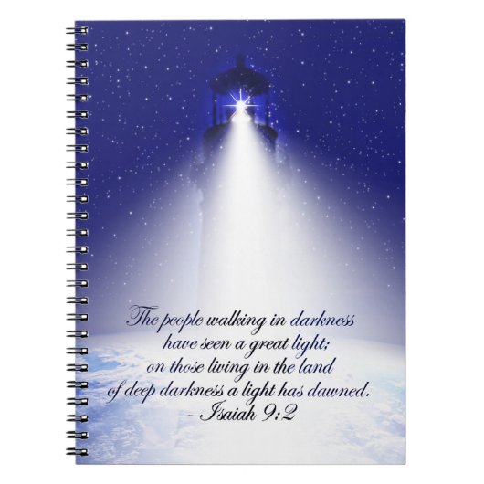 Isaiah 9:2 Weihnachts-Foto Notizblock (Vorderseite)