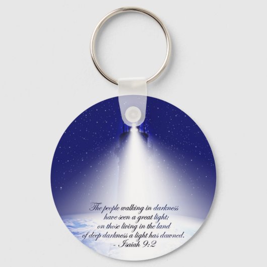 Isaiah 9:2 Weihnachts-Foto Schlüsselanhänger (Vorderseite)