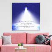 Isaiah 9:2 Weihnachtsstretch Canvas Print Leinwanddruck (Insitu (Wohnzimmer))
