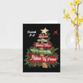 Isaiah 9_6 And He Will Be Called Jesus Xmas Tree C Karte (Gelbe Blume)