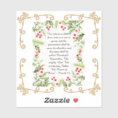 Isaiah 9:6 aufkleber (Blatt)