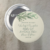 Isaiah 9:6 Bibelschrift Elegante Weihnachten Button