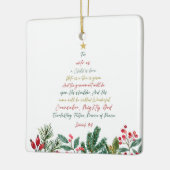 Isaiah 9:6 Denn Uns a Kind ist Geboren Weihnachten Keramikornament (Links)