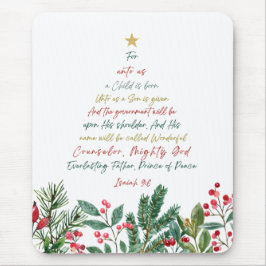 Isaiah 9:6 Denn Uns a Kind ist Geboren Weihnachten Mousepad