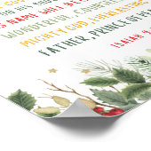 Isaiah 9:6 Denn Uns a Kind ist Geboren Weihnachten Poster (Ecke)