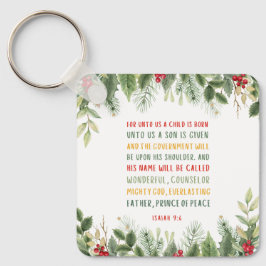 Isaiah 9:6 Denn Uns a Kind ist Geboren Weihnachten Schlüsselanhänger
