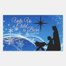 Isaiah 9:6 "Ein Kind ist Geboren" Weihnachtskrippe