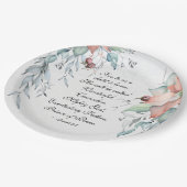 Isaiah 9:6 Er wird als wunderbar bezeichnet... Wei Pappteller (Schrägansicht)