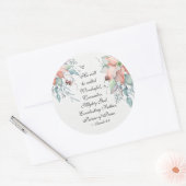 Isaiah 9:6 Er wird als wunderbar bezeichnet... Wei Runder Aufkleber (Umschlag)