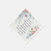 Isaiah 9:6 Er wird als wunderbar bezeichnet... Wei Serviette (Ecke)