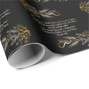 Isaiah 9:6 Für uns ein Kind ist Geborene einzigart Geschenkpapier