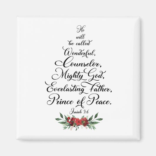 Isaiah 9:6 He will be called wonderful Magnet (Vorne)