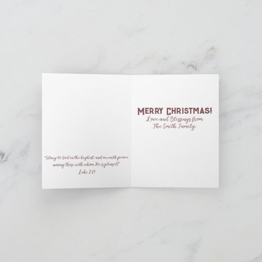 Isaiah 9:6 karte (Innenseite)