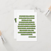 Isaiah 9:6 KJV Bible Scripting Gruß Karte (Vorderseite/Rückseite Beispiel)