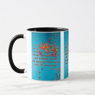 Isaiah 9:6 KJV Bible Scripture Pic Two-Tone Tasse