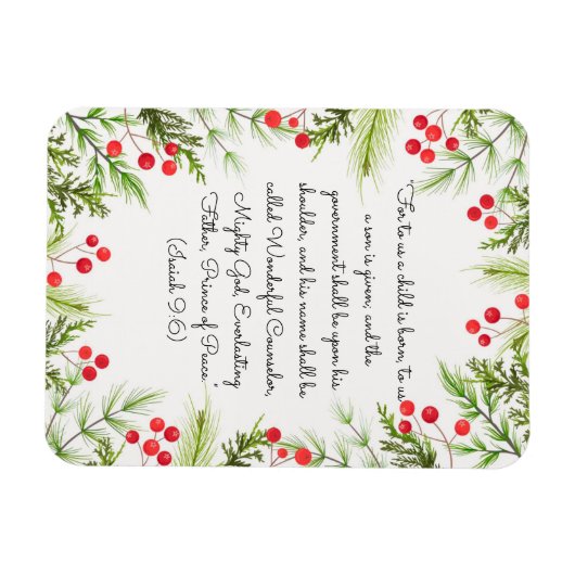 Isaiah 9:6 magnet (Horizontal)