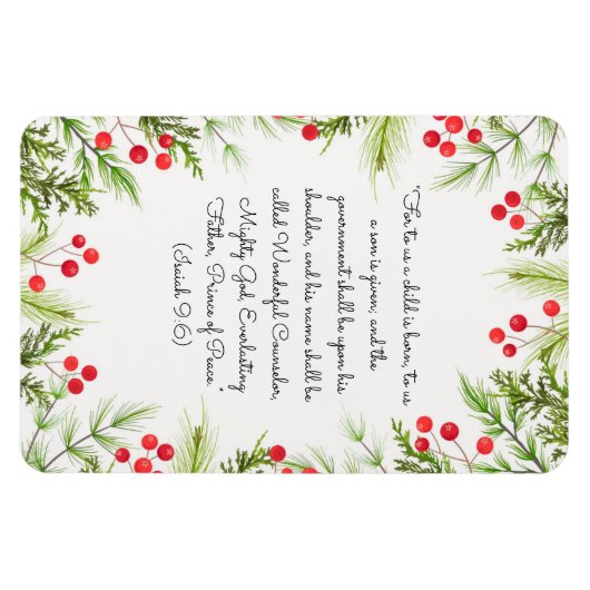 Isaiah 9:6 magnet (Horizontal)