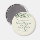 Isaiah 9:6 Prinz des Friedens Elegante Weihnachten Magnet (Vorderseite/Rückseite)