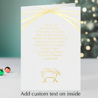 Isaiah 9:6 Scripture Custom Nativity Christmas