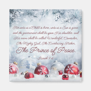 Isaiah 9:6 Uns a Kind ist Geboren Weihnachten Magnet