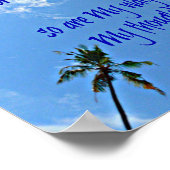 Isaiah Bible Meine Gedanken sind nicht deine Gedan Poster (Ecke)