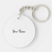 Isaiah Bible Scripture wartet auf den Lord Eagle Schlüsselanhänger (Rückseite)