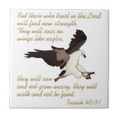 Isaiah Bible Verse Fliese (Vorderseite)