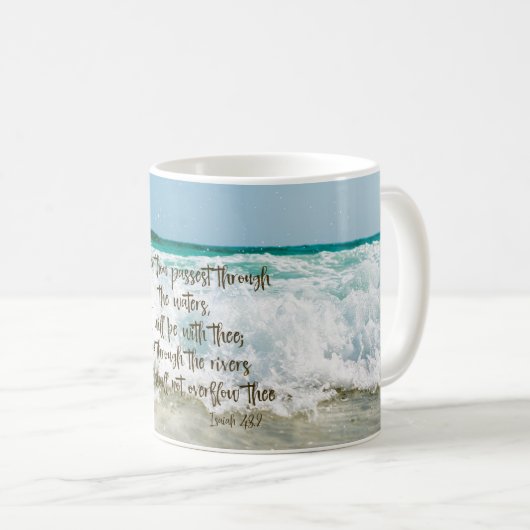 Isaiah Bible Verse Kaffeetasse (VorderseiteRechts)