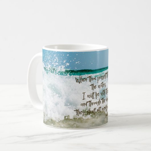 Isaiah Bible Verse Kaffeetasse (Vorderseite Links)