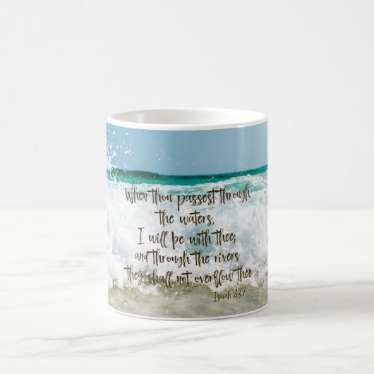 Isaiah Bible Verse Kaffeetasse (Mittel)