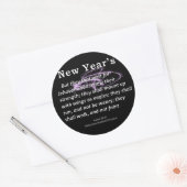 Isaiah im Neujahr 40-31 Runder Aufkleber (Umschlag)