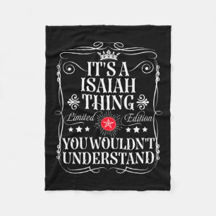 Isaiah nennt es eine islamische Sache, die man nic Fleecedecke