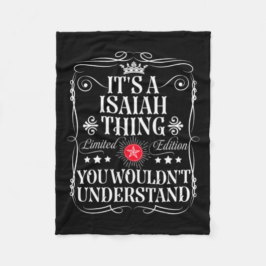 Isaiah nennt es eine islamische Sache, die man nic Fleecedecke (Vorderseite)