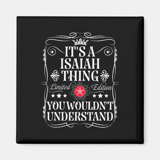 Isaiah nennt es eine islamische Sache, die man nic Magnet (Vorne)