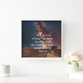 Isaiah Scripture Verse Clock Quadratische Wanduhr (Zuhause)
