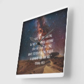 Isaiah Scripture Verse Clock Quadratische Wanduhr (Winkel)