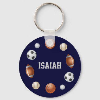 Isaiah World of Sports Key Chain - Blue Schlüsselanhänger
