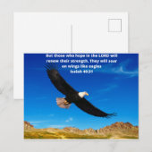 Isaías 40.31 postkarte (Vorne/Hinten)