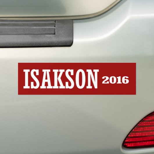 Isakson - Johnny Isakson 2016 Autoaufkleber (Auf Auto)