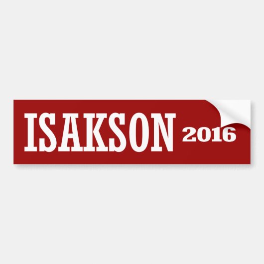 Isakson - Johnny Isakson 2016 Autoaufkleber (Vorne)
