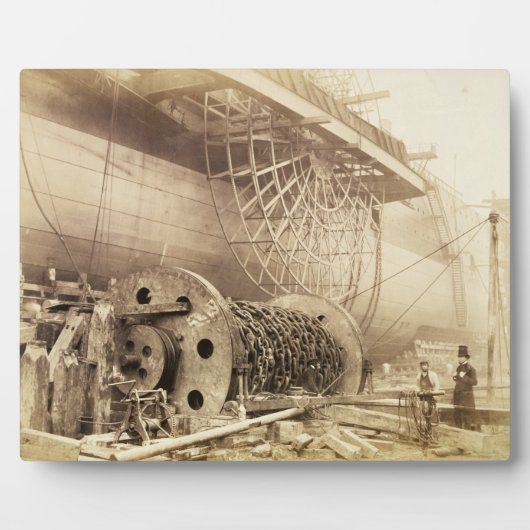 Isambard Kingdom Brunel (1806-59) neben dem Grea Fotoplatte (Vorderseite)