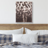 Isambard Kingdom Brunel, stehend vor dem Leinwanddruck (Insitu (Schlafzimmer))