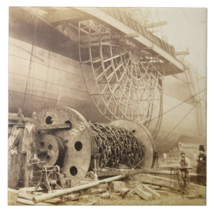 Isambard Königreich Brunel (1806-59) neben dem Fliese