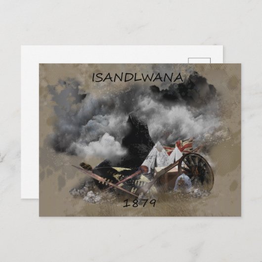 Isandlwana Battle 1879 Postkarte (Vorne/Hinten)