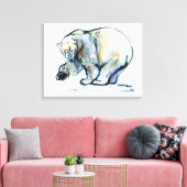 Isbjørn 2013 leinwanddruck (Insitu (Wohnzimmer))